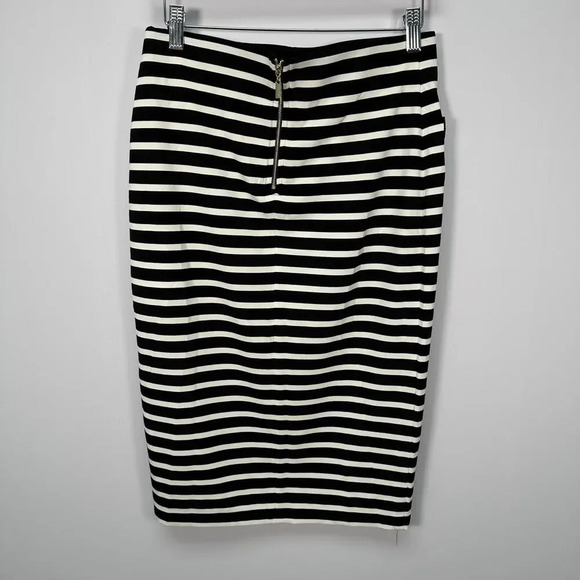 Joseph Ribkoff Striped Bodycon Pencil Skirt 8 - Picture 3 of 4